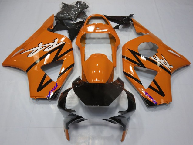 2002-2003 Honda CBR954RR Motorcycle Fairings - Dark Orange Glossy Black UK Manufacturers