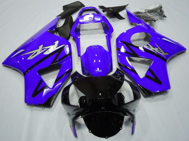 2002-2003 Honda CBR954RR Motorcycle Fairings - Purple Glossy Black CBR Style UK Manufacturers