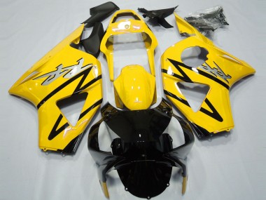 2002-2003 Honda CBR954RR Motorcycle Fairings - Yellow Glossy Black CBR Style UK Manufacturers