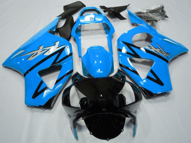 2002-2003 Honda CBR954RR Motorcycle Fairings - Light Blue Glossy Black CBR Style UK Manufacturers
