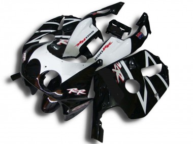 1990-1998 Honda CBR250RR Motorcycle Fairings - Glossy Black White RR UK Manufacturers
