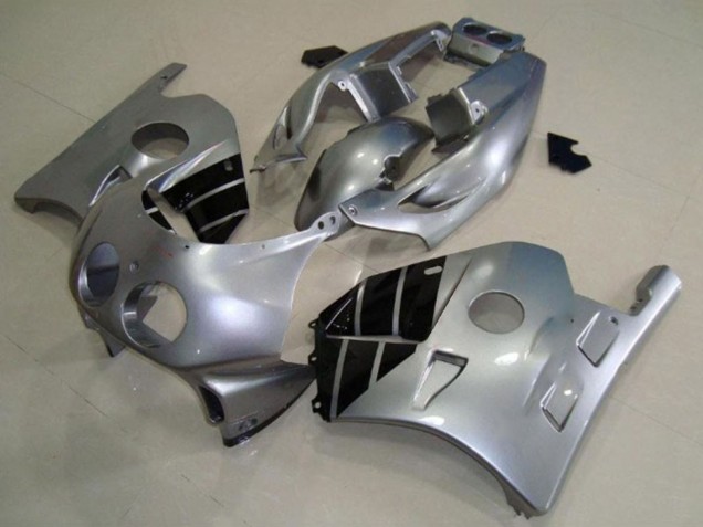 1990-1998 Honda CBR250RR Motorcycle Fairings - Silver Glossy Black UK Manufacturers