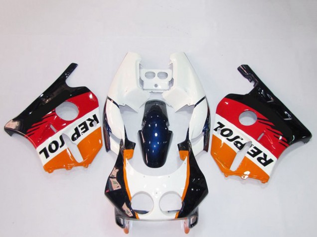1990-1998 Honda CBR250RR Motorcycle Fairings - Orange White Red Glossy Black Repsol UK Manufacturers