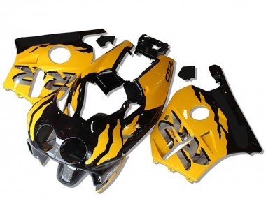1990-1998 Honda CBR250RR Motorcycle Fairings - Yellow Glossy Black RR UK Manufacturers