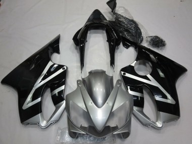 2004-2007 Honda CBR600 F4i Motorcycle Fairings - Silver Glossy Black UK Manufacturers