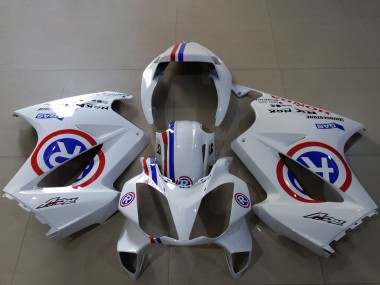 2002-2013 Honda VFR 800 Motorcycle Fairings - White Blue Red Custom R UK Manufacturers