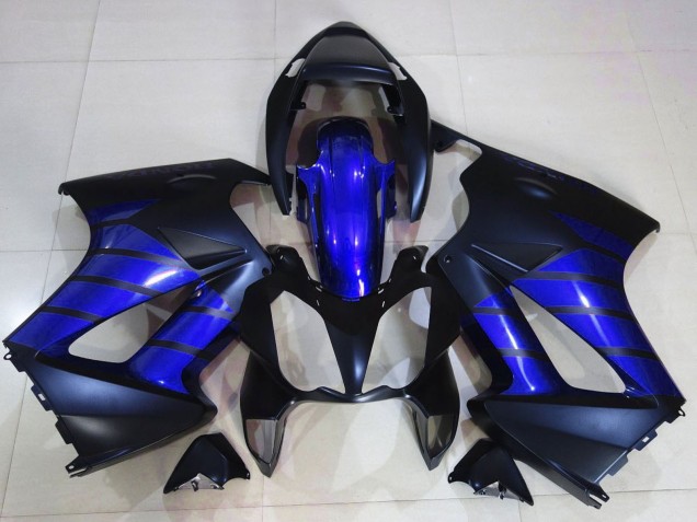 2002-2013 Honda VFR 800 Motorcycle Fairings - Glossy Blue Matte Blue Matte Black UK Manufacturers