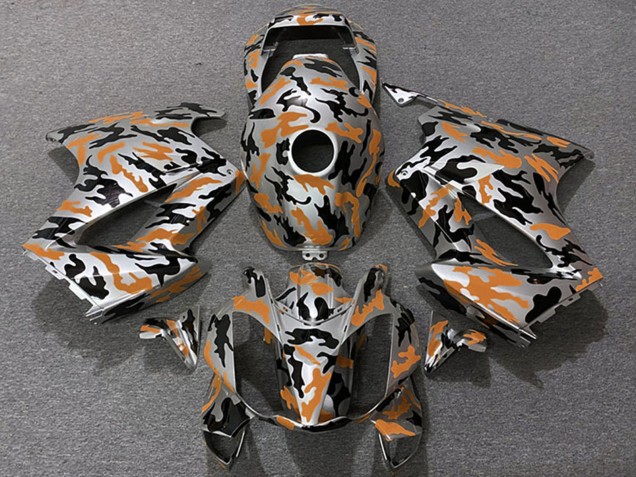 2002-2013 Honda VFR 800 Motorcycle Fairings - Orange Camouflage UK Manufacturers