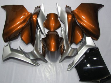 2010-2014 Honda VFR 1200 Motorcycle Fairings - Silver Orange UK Manufacturers