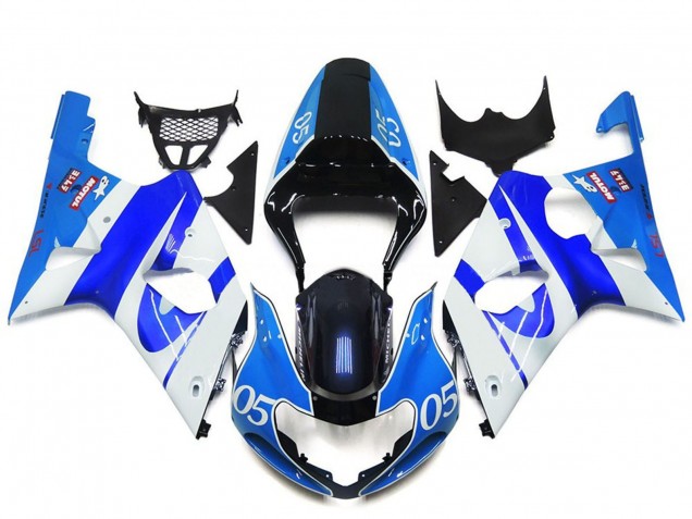 2000-2002 Suzuki GSXR 1000 Motorcycle Fairings - Blue White Black 05 UK Manufacturers