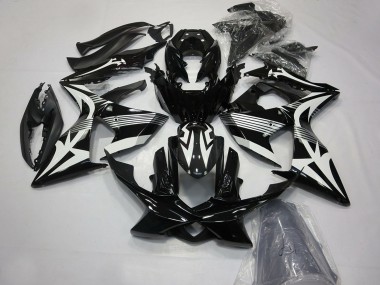 2009-2016 Suzuki GSXR 1000 Motorcycle Fairings - Glossy Black and White UK Manufacturers