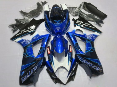 2007-2008 Suzuki GSXR 1000 Motorcycle Fairings - Blue Black Corona UK Manufacturers