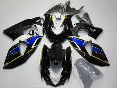 2009-2016 Suzuki GSXR 1000 Motorcycle Fairings - Blue White Gold Black UK Manufacturers
