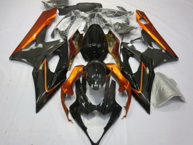 2005-2006 Suzuki GSXR 1000 Motorcycle Fairings - Burnt Orange Black UK Manufacturers