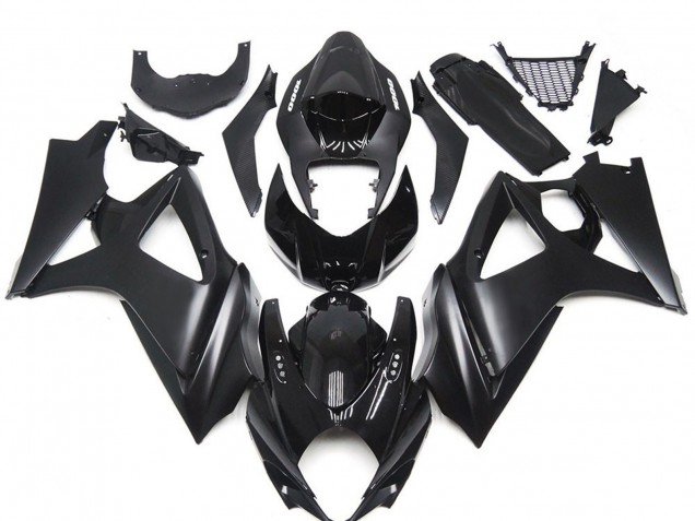 2007-2008 Suzuki GSXR 1000 Motorcycle Fairing Kits - Glossy Black Matte Black UK Manufacturers