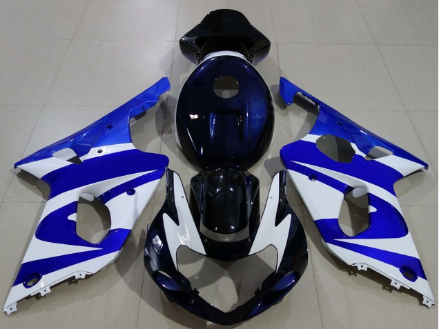 2000-2002 Suzuki GSXR 1000 Motorcycle Fairings - Blue White Black UK Manufacturers