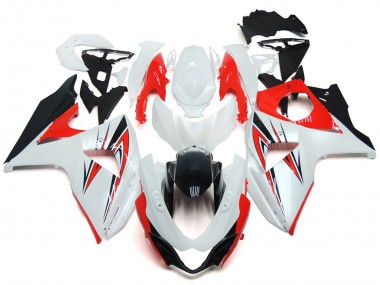 2009-2016 Suzuki GSXR 1000 Motorcycle Fairing - White Red Black UK Manufacturers