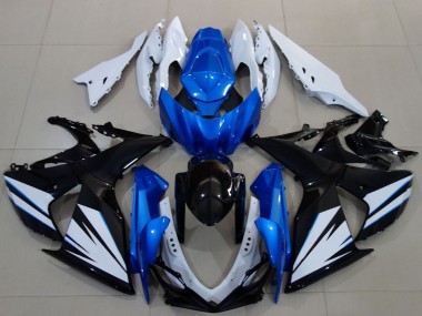 2009-2016 Suzuki GSXR 1000 Motorcycle Fairing - White Blue Black UK Manufacturers