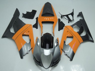 2003-2004 Suzuki GSXR 1000 Motorcycle Fairings - Light Orange Silver Black UK Manufacturers