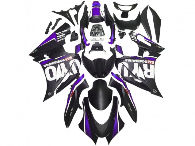 2017-2024 Suzuki GSXR 1000 Motorcycle Fairings - Matte Black Purple UK Manufacturers