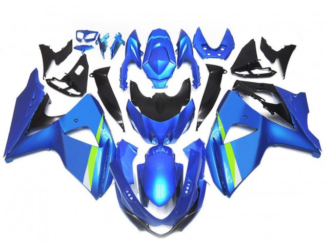 2009-2016 Suzuki GSXR 1000 Motorcycle Fairings - Blue Green Black UK Manufacturers