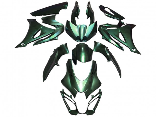 2017-2024 Suzuki GSXR 1000 Motorcycle Fairings - Matte Green UK Manufacturers