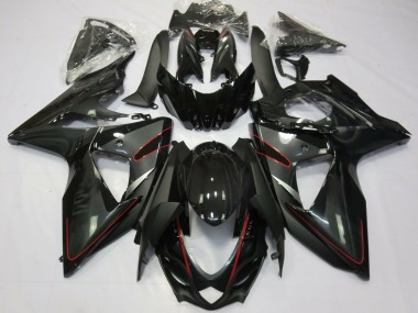 2009-2016 Suzuki GSXR 1000 Motorcycle Fairings - Glossy Black Red UK Manufacturers