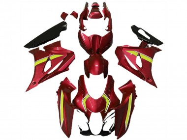 2017-2024 Suzuki GSXR 1000 Motorcycle Fairings - Red Yellow Style UK Manufacturers