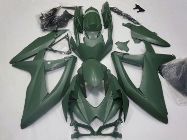 2008-2010 Suzuki GSXR 600 / GSXR 750 Motorcycle Fairings - Army Green UK Manufacturers