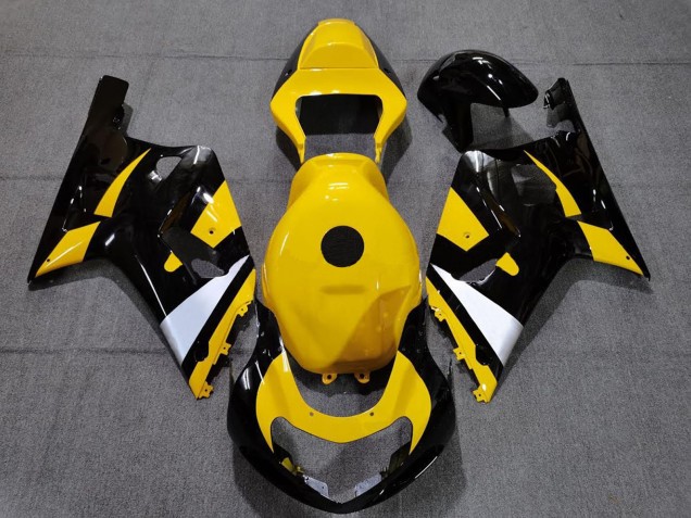 2001-2003 Suzuki GSXR 600 / GSXR 750 Motorcycle Fairings - Yellow White Glossy Black UK Manufacturers