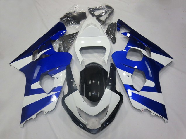 2004-2005 Suzuki GSXR 600 / GSXR 750 Motorcycle Fairings - White Blue Black OEM Style UK Manufacturers