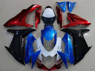 2011-2024 Suzuki GSXR 600 / GSXR 750 Motorcycle Fairings - White Blue Red Black UK Manufacturers