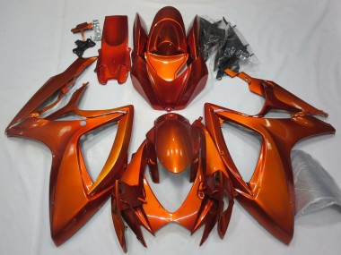 2006-2007 Suzuki GSXR 600 / GSXR 750 Motorcycle Fairings - Burnt Orange UK Manufacturers