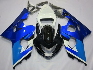 2004-2005 Suzuki GSXR 600 / GSXR 750 Motorcycle Fairings - White Blue Black UK Manufacturers