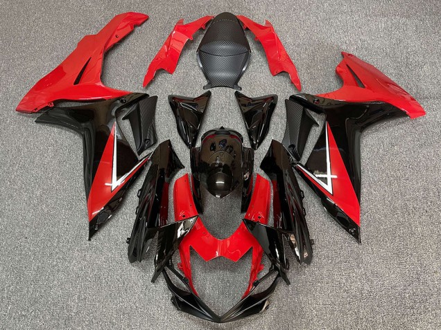 2011-2024 Suzuki GSXR 600 / GSXR 750 Abs Motorcycle Fairing - Red Glossy Black UK Manufacturers