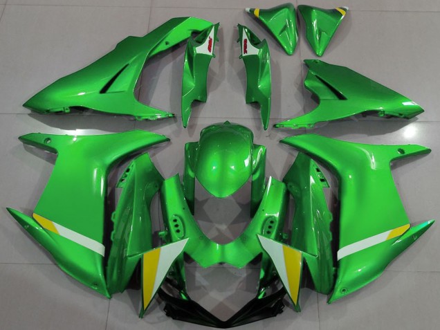 2011-2024 Suzuki GSXR 600 / GSXR 750 Motorcycle Fairings - Green White Yellow UK Manufacturers