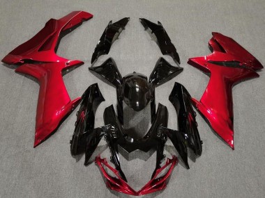 2011-2024 Suzuki GSXR 600 / GSXR 750 Motorcycle Fairings - Red Glossy Black UK Manufacturers
