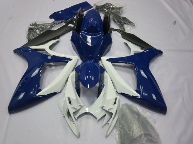 2006-2007 Suzuki GSXR 600 / GSXR 750 Motorcycle Fairings - Blue White Black UK Manufacturers
