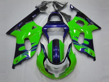 2001-2003 Suzuki GSXR 600 / GSXR 750 Motorcycle Fairings - Green Blue Black UK Manufacturers