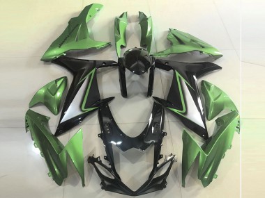 2011-2024 Suzuki GSXR 600 / GSXR 750 Motorcycle Fairings - Green Glossy Black UK Manufacturers