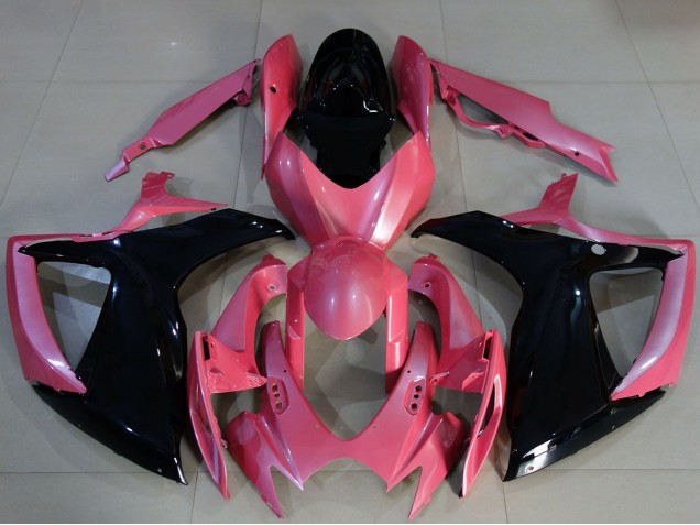 2006-2007 Suzuki GSXR 600 / GSXR 750 Motorcycle Fairings - Pink Glossy Black UK Manufacturers