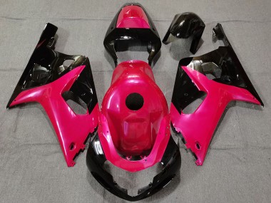 2001-2003 Suzuki GSXR 600 / GSXR 750 Motorcycle Fairings - Pink Glossy Black UK Manufacturers
