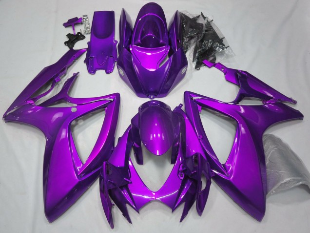 2006-2007 Suzuki GSXR 600 / GSXR 750 Motorcycle Fairings - Plain Glossy Purple UK Manufacturers