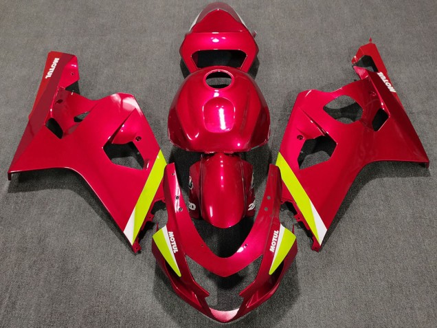 2004-2005 Suzuki GSXR 600 / GSXR 750 Motorcycle Fairings - Red Yellow White UK Manufacturers