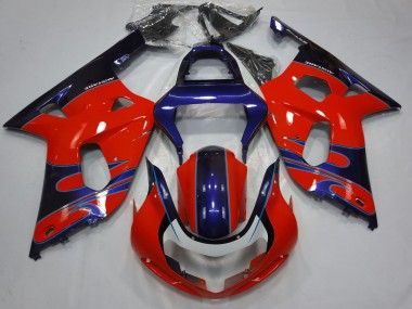 2001-2003 Suzuki GSXR 600 / GSXR 750 Motorcycle Fairings - Red Blue Glossy Black UK Manufacturers