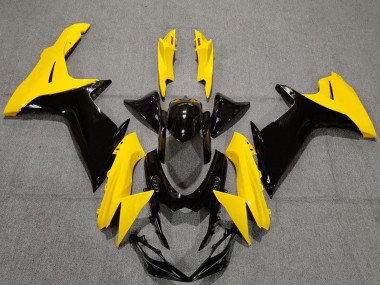 2011-2024 Suzuki GSXR 600 / GSXR 750 Motorcycle Fairings - Yellow Glossy Black UK Manufacturers