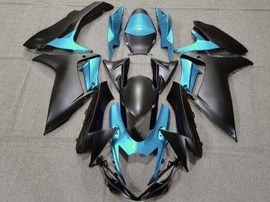 2011-2024 Suzuki GSXR 600 / GSXR 750 Motorcycle Fairings - Light Blue Matte Black UK Manufacturers