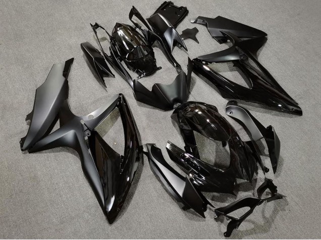 2008-2010 Suzuki GSXR 600 / GSXR 750 Motorcycle Fairings - Glossy Black Matte Black UK Manufacturers