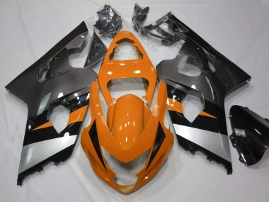 2004-2005 Suzuki GSXR 600 / GSXR 750 Motorcycle Fairings - Orange Silver UK Manufacturers