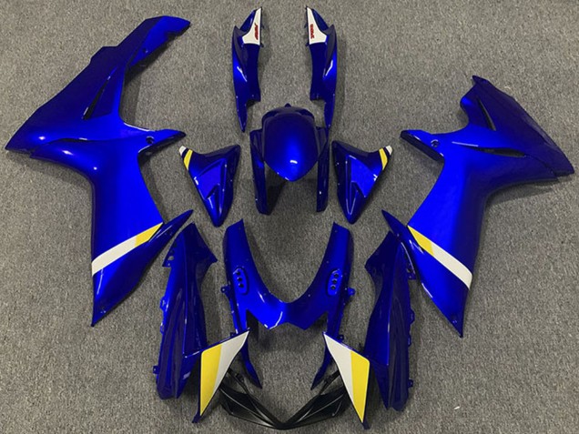 2011-2024 Suzuki GSXR 600 / GSXR 750 Abs Motorcycle Fairings - Blue White Yellow UK Manufacturers